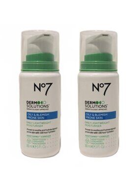 No7 Derm Solutions Lightweight Moisturizer - BUNDLE of 2 - Oily & Blemish Prone